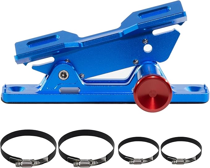 Quick Release Fire Extinguisher Mount – Blue Adjustable Aluminum Roll Bar Bracket for Car Jeep Wrangler (TJ/JK/JL/JKU), UTVs (Polaris RZR, Ranger, Can-Am X3), Trucks & Off-Road Vehicles Bottle Holder