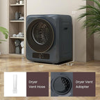 Auertech 1.5 Cu.Ft Portable Clothes Dryer, 850 W Front Load Electric Dryer Machine with Stainless Steel Drum, Simple Control Knob, Compact Tumble Dryer for Laundry Apartment, Dorm, RV, Grey