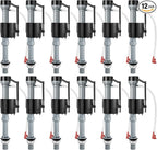 Saillong 12 Pack Toilet Fill Valve Replacement, Height Adjustable Universal Toilet Tank Flusher Replacement Kit, Leak-Proof Easy Install Fill Valve Repair Kit
