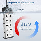 Immersion Water Heater 1800W, Portable Submersible, Real Time Temp Display, Thermostat Temp Control, Dry Burn Protection, Heating for Buckets Bathtubs Hot Tubs Above Ground and Inflatable Pools