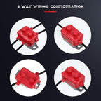 4 Pieces DC 12V - 24V Automatic Reset Circuit Breaker Circuit Breaker with Cover Stud Bolt for Automotive and More (40 Amp)