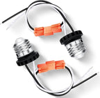 Zhengmy 20 Pcs E26 Socket Adapter, Medium Base Male Screw in Light Socket Pigtail for LED Recessed Lights