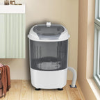 ARLIME Mini Washer and Dryer Combo, 5.5 Lbs Mini Laundry Washer, Semi-automatic Washing Machine with Drain Hose & Spin Tub, Small Washing Machine for Drom RV Apartment (Grey)