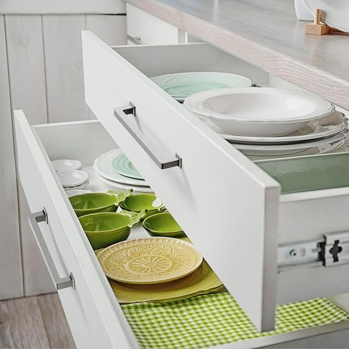 FILTA Cabinet Handles 7 Inch 10 Pack Brushed Nickel Cabinet Pulls for Kitchen Metal Drawer Pulls Modern Cabient Hardware Cupboard Handles