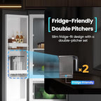 iSpring RCD100HCG Hot & Cold Reverse Osmosis System Countertop, Alkaline RO Water Filter Dispenser, 9 Temperature & 6 Dispensing Volume Options, TDS & Filter Lifespan Monitor, Plug and Play