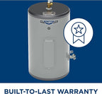 GE Appliances 18 Gallon Versatile Plug and Play Electric Water Heater with Adjustable Thermostat, Easily Installs Where You Want It, 120 Volt