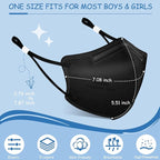 RANTO Kids Masks, 50pcs 5 Ply Mask for Children with Adjustable Earloop, Multicolor Print Mask with Soft Sponge Nose Bridge