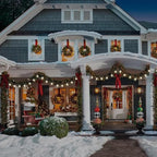 25 Pack C9 Frosted White Replacement Light Bulbs, 7W Vintage Incandescent Light Bulbs for Christmas Outdoor Indoor String Lights, E17 Intermediate Base Night Light Chandelier Bulbs- Frosted White