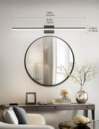 L LOHAS LED 48-Inch Bathroom Vanity Light Bar Over Mirror, Matt Black Modern Bathroom Light Fixtures, 3CCT Adjustable LED Vanity Lights for Living Room Wall
