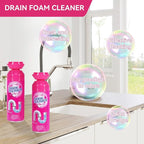 Foaming Drain Cleaner, Sink Cleaner and Deodorizer, Drain Clog Remover for Kitchen Sinks, Tubs, Shower Drains (1pcs, Count, 1)