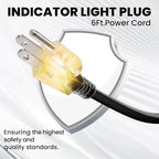 18 Ft Pipe Heat Cable for Water Pipe Freeze Protection, Self-Regulating Heat Tape for Metal and Plastic Pipes, Anti-Freeze Pipe Heating Trace System 6W/Ft 120V