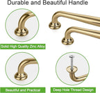 TUNNY 10 Pack Cabinet Handles-5"/128mm Screw Spacing Champagne Bronze Furniture Hardware Handles for Kitchen Cabinets Bedroom Dresser Wardrobe Cabinet Pulls