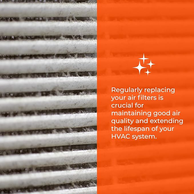 Tiger Tough 21x19x1 MERV 8 MPR 600-800 Air Filter, High-Performance AC Furnace & HVAC Filter, 12-Pack