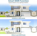 《𝟭𝟯𝟬°𝗪𝗶𝗱𝗲 𝗔𝗻𝗴𝗹𝗲 & 𝟮-𝗪𝗮𝘆 𝗔𝘂𝗱𝗶𝗼》Wireless Security Camera System Outdoor, WiFi Cameras Systems Video Surveillance DVR Kits