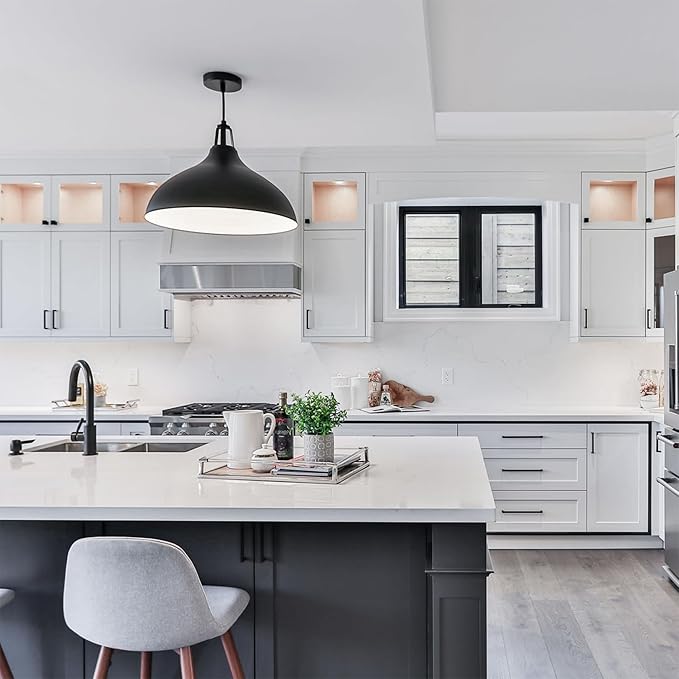 30 Pack Matte Black Cabinet Pulls 3 3/4 Inch Hole Centers Stainless Steel Square Drawer Pulls Black Cupboard Handles Modern Kitchen Cabinet Hardware