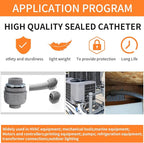 1" Liquid Tight Connector Non-Metallic Electrical Conduit Fittings, PVC Flexible Conduit Fittings, for Home Kitchen Bathroom Tube Tool Supplies UL Listed(Straight+90 Degree,6Pcs)