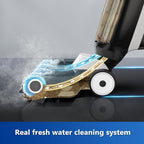 4-in-1 Steam Vacuum Mop - High-Performance Wet Dry Floor Cleaner for Hardwood Floors Carpets, 212°F Steam for Tough Stains, Self-Cleaning LED Display