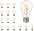 SYLVANIA LED TruWave Natural Series A19 Light Bulb, 60W Equivalent, Efficient 8W, Dimmable, Medium Base, 800 Lumens, Clear, 2700K, Soft White(40804), Daylight, 16 Count (Pack of 1)