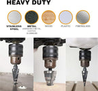 M2 HSS 4-32mm Step Drill Bit, High Speed Steel Drill bits for Hole Drilling in Extra Thick Material/Panel/Plate, Stainless Steel, Copper, Aluminum, Wood, Plastic