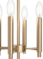 Kichler Madden 43" 8 XL Light Foyer Pendant in Champagne Bronze, Soft Modern Fixture, for Foyer, Over Large or Dining Room Table, (43" x 24.25"), 52724CPZ