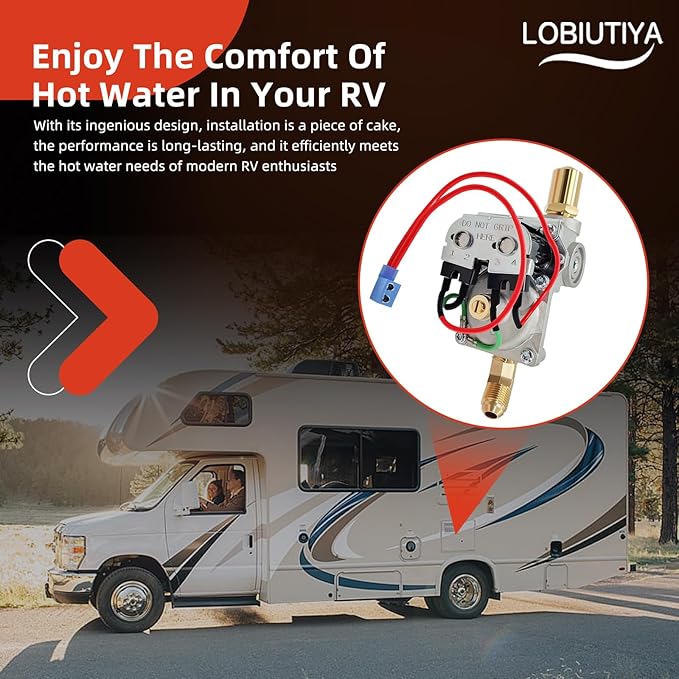 92078 Gas Valve, 6 Gallon RV Water Heater Gas Valve Fit for Dometic Atwood G6A G610 GC6A GC6AA GCH6 GCH6A GH610 G9 GEH9 Water Heater Parts, 93870 93869 93844 OEM SVC Valves Assembly 6 Gal