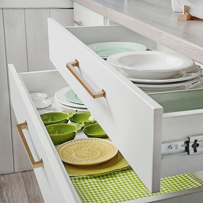 FILTA Cabinet Handles 6.25 Inch 10 Pack Cabinet Pulls for Kitchen Champagne Bronze Metal Drawer Pulls Modern Cabient Hardware Cupboard Handles