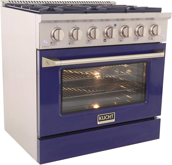 Kucht KNG361/LP-B Gas Range, Blue