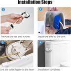 Toilet Handle Replacement Parts, Toilet Tank Flush Lever for TOTO THU004-CP Trip Lvr for St701Cst854884 for TOTO ST701, CST853, CST854, CST884, CST604CEF, CST614CEF Flush Handle