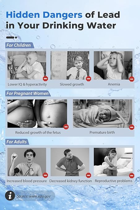 iSpring SGS-Tested Lead Removal Whole House Water Filter System, Reduces Sediments, Chlorine, and up to 99% Lead, Model: WGB32B-CPB, Pack of 1