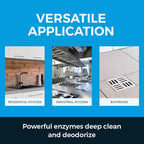 Kinzua Environmental Fly-Zyme, Highly Concentrated Enzyme Drain Cleaner for Pipes, Drain Gel for Fruit Flies, Organic Waste Degrader & Odor Neutralizer, 32 fl oz