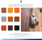 Seal-Once Nano+Poly Penetrating Wood Sealer with Polyurethane - Premium Waterproof Sealant -2 Gallon & Redwood