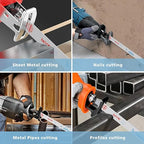 25 Pack 9 Inch 18 Tpi Reciprocating Saw Blades for Sheet Metal, Pipes, Nails Cutting, Profiles Cutting, Bi-Metal Sawzall Blades with 8% Cobalt for Longer Life and Faster Cutting Speed