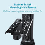 Architectural Mailboxes Victorian Plastic Mailbox Post, Compatibility Code A, B, VP000BAM, Black