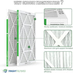 18x24x1 Air Filter 4 Pack, MERV 8 Pleated Dust Defense Air Filters Replacement for Air Conditioner & Furnace, Durable & Lightweight