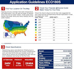 Tankless Electric Water Heater, ECOTOUCH 18kW Instant Water Heater On Demand 240V Under Sink Water Heaters Point of Use with ETL Certificated Self-Modulation ECO180S White