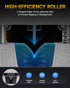 CREWORKS Wire Stripper Machine, 0.06"-1" Manual Wire Stripping Machine, Drill Compatible Copper Wire Stripping Tool for Scrap Wire with 2 Feed Hole Plates, Wire Stripper Power Tool for Cable Recycling