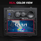 ARCCAPTAIN True Color Auto Darkening Welding Helmet with Upgraded Arc Sensor, 1/1/1/1 Top Optical Clarity Solar Power Welding Hood, 1/25000s Response Time, 4/9-13 for TIG MIG ARC Welding Mask