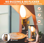 ALAMPEVER Dimmable 6-Pack B11 Candelabra LED Light Bulb, 60W LED Chandelier Light Bulb, E26 Base, 5000K Daylight, 550LM