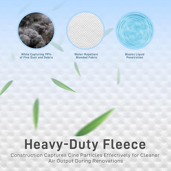 6-Pack Wet/Dry Fleece Dust Bags - Compatible with FLEX Wet/Dry Vacuum-FT522