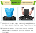 8 Pack VRC5 Cloth Bags for Vacmaster 4 to 16 Gallon Wet/Dry Vacuums + 2 Pack VFF51 Foam Filters, VRC51 Shop Vac Replacement Dust Filter Bags Kit