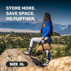 Official Voyager Tool Roll Bag - Easy to Carry 5-Pocket Roll Up Tool Bag - Durable 20oz Canvas, Rust-Proof YKK Zippers & Secure Buckle - A Gift for Dads, Mechanics, Electricians & Hobbyists | Khaki