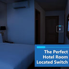 LIDER Decorator Switch with Lighted Paddle, UL Listed, Illuminated Paddle Switch, Matte Finish Rocker Switch, 1-Pole, 3-Wire, Residential/Commercial Grade, 15A 120-277VAC, White