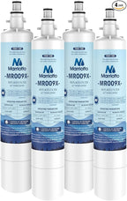 MARRIOTTO Replacement for GE® RPWFE, RPWF (Built-in CHIP) Refrigerator Water Filter, Compatible with GFE28GELDS, PFE28KELDS, PFE28KYNFS, GFD28GELDS, GYE22HMKES, GFE28GYNFS, GFD28GYNFS, Pack of 4