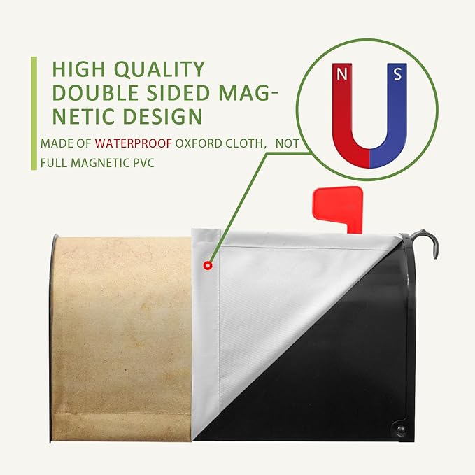 Magnetic Mailbox Cover Cute Kitty Cat Decorative MailWraps Mailbox Post Box Cover Standard Size for Garden Yard 21 * 18 Inch