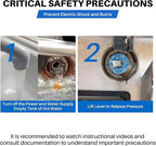 RV Water Heater Anode Rods 9.25" x 3/4" NPT (2-Pack), Premium Magnesium Anode Rod Kit for Suburban hot Water heaters 232767, Extended Life Protecting Anode Rods for Water Heater Liner