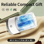 Underwear Washing Machine, BPA-free Portable Mini Washer for Socks, Baby Clothes, Cordless Small Laundry Cup for Travel, Dorm, Apartment, RV, Camp, Kids (Vanilla Off-White)