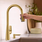 American Standard 104880GN00 Aspirations Touchless Pull-Down Kitchen Sink Faucet, 1.8 GPM, Brushed Gold