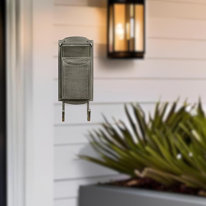 Special Lite Contemporary Vertical Wall Mount Mailbox - Swedish Silver Aluminum Mailbox for Wall Mount - SVC-1002-SW