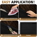 GSCIT Club Black Edge Banding, 3/4 inch x 10ft Melamine Edge Banding with Hot Melt Adhesive Preglued Cabinet Edge Banding Flexible Black Veneer Edging