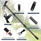 Multi-Purpose Garden Hoe Tool – Heavy Duty Adjustable (16"-45") with Ergonomic Handle, Anti-Rust Coated Steel, for Weeding, Digging, Cultivating – Lawn, Farm, Outdoor Use